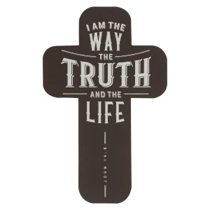 Cross Bookmark Black I am the Way John 14:6