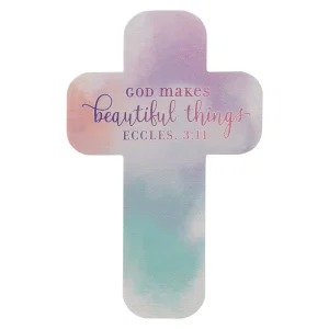 Cross Bookmark Watercolor Beautiful Things Eccl. 3:11