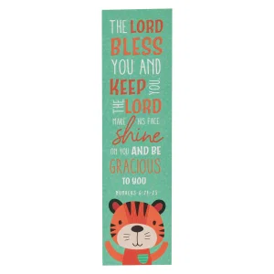 Bookmark Pack Green Tiger The Lord Bless You Num. 6:24-25