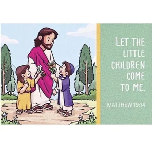 Itty Bitty Card Let The Little Children Come