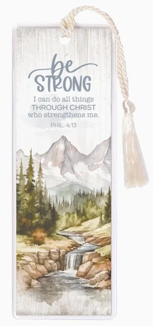 Be Strong Tassel Bookmark