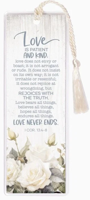 Love is Patient Tassel Bookmark