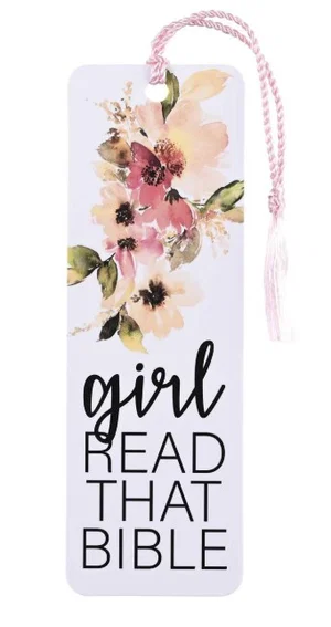 Tassel Bookmark Girl Read That Bible