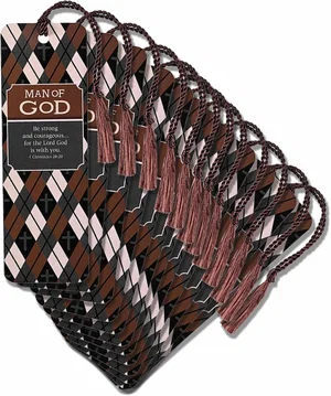 Tassel Bookmark Man Of God Be Strong