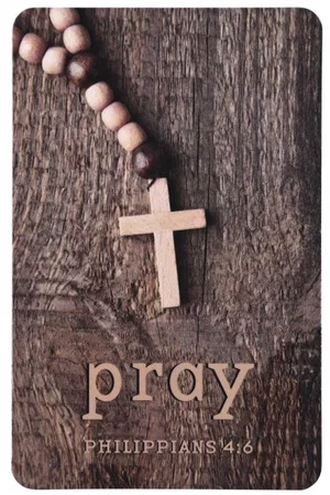 Pocketcard Cross Pray Philippians 4:6