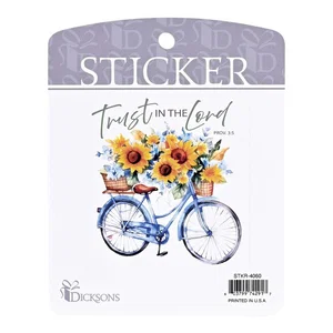 Sticker Floral Bike Trust In The Lord
