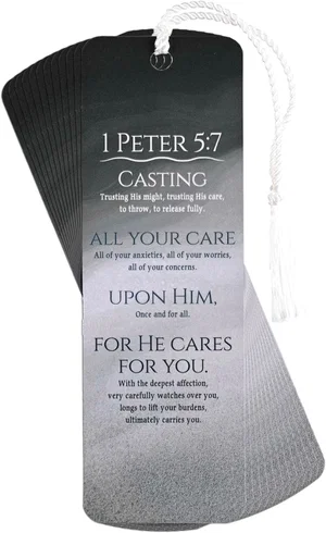 Tassel Bookmark Casting Care Upon Him