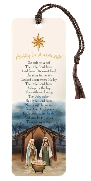 Away in a Manger Tassle Bookmark