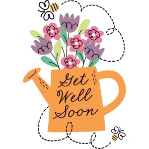 Itty Bitty Card Floral Can Get Well Soon