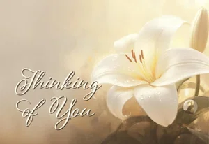 Itty Bitty Card Lily Thinking Of You