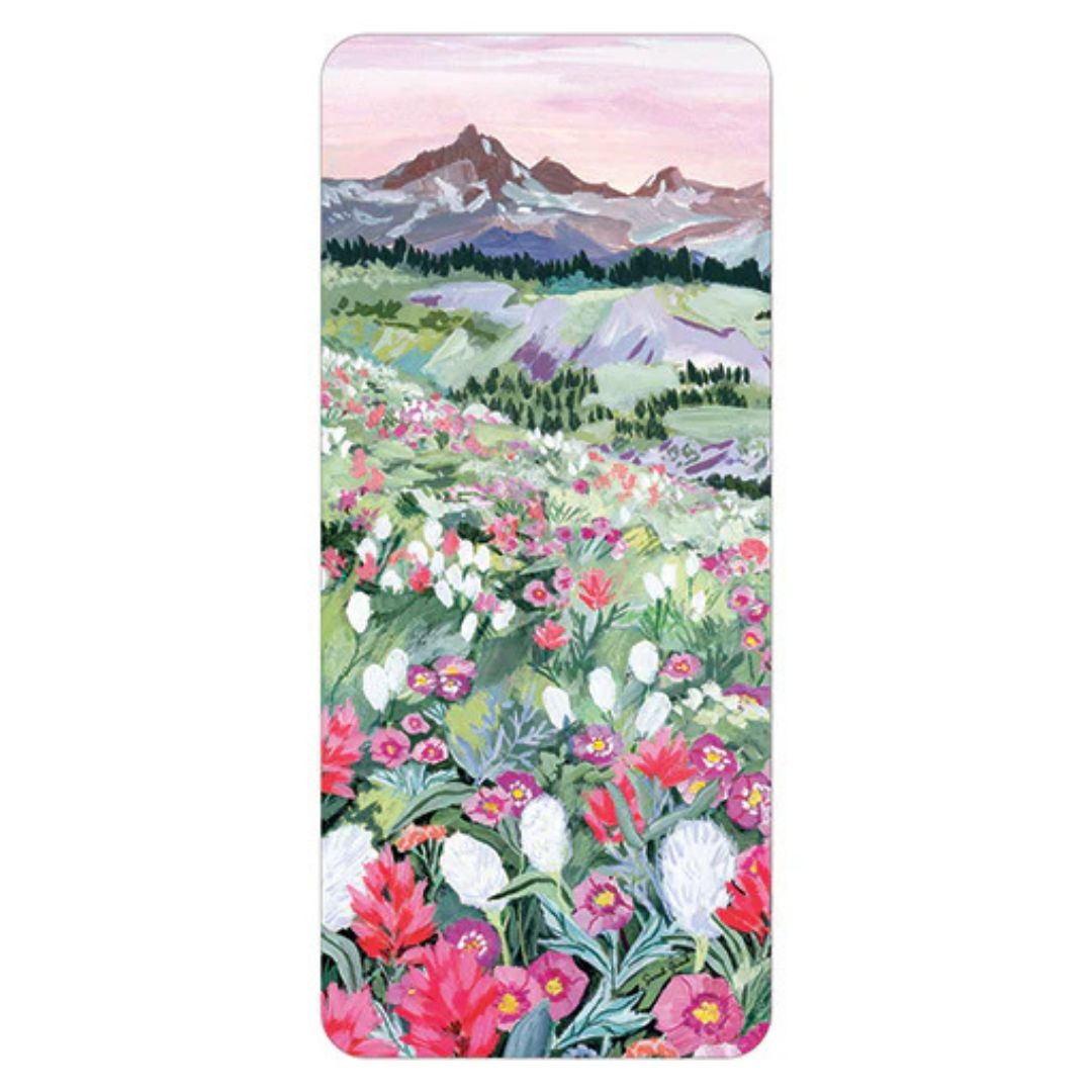 Image of Bookmark – Flowers and Mountains