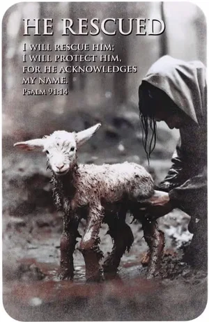Pocketcard He Rescued Ps. 91:14