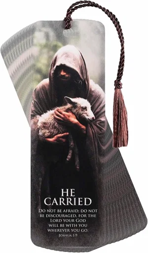 Tassel Bookmark He Carried Joshua 1:9