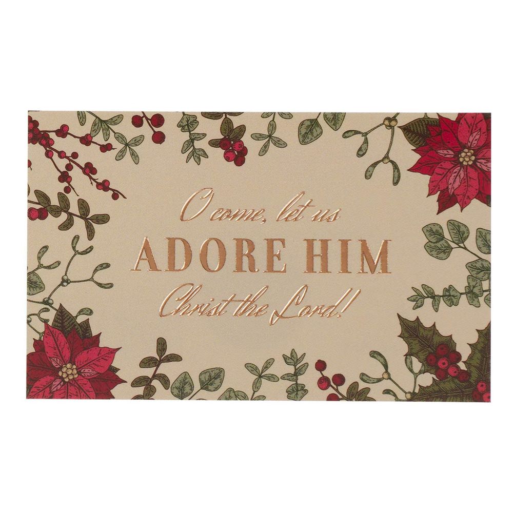 Image of Pass Around Cards O Come Let us Adore Him Ps. 95:6