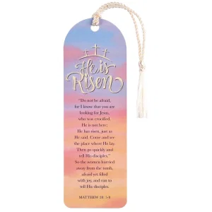 Tassel Bookmark He Is Risen Three Cross