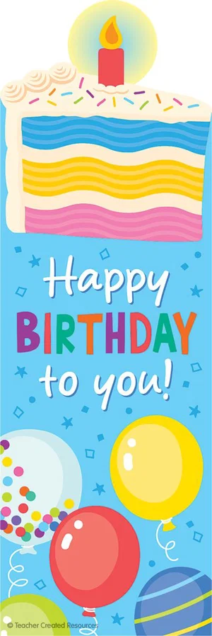 Birthday Cake Smelly Bookmarks