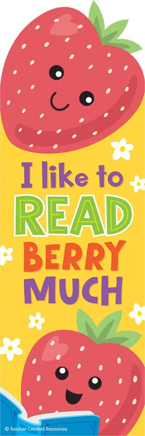 Strawberry Smelly Bookmarks