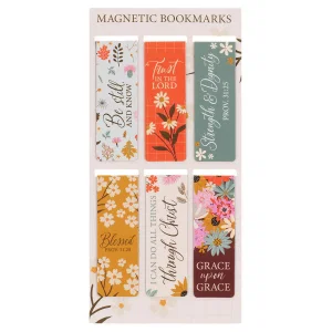 Magnetic Bookmark Set Multi Floral