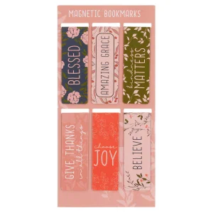 Magnetic Bookmark Set Blessed Joy Believe