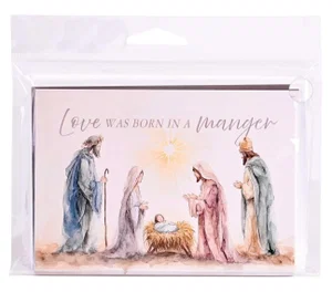 Christmas Cards Love Born In A Manger