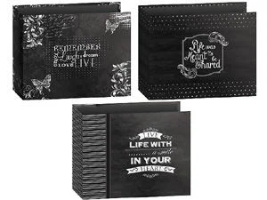 12x12 3 Ring Chalkboard Printed Binder Scrapbook