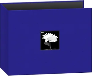 12x12 Scrapbook Fabric 3-Ring Blue