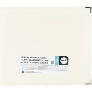We R Classic Leather D-Ring Album 12"X12" Vanilla