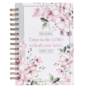Trust In The Lord Large Hardcover Wirebound Journal