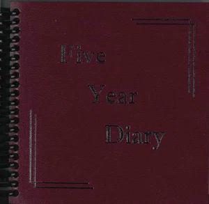 Diary 5 Year Burgundy