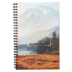Notebook All Things Through Christ Wirebound