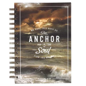 Journal Anchor For The Soul Large Wirebound - Hebrews 6:19