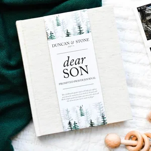 Dear Son: A Childhood Prayer Journal and Keepsake Book Cream