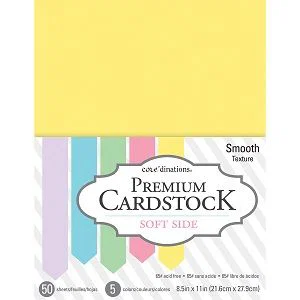 Cardstock Soft Side 8 1/2 x 11, 50/pk