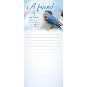 Magnetic Note Pad Bluebird