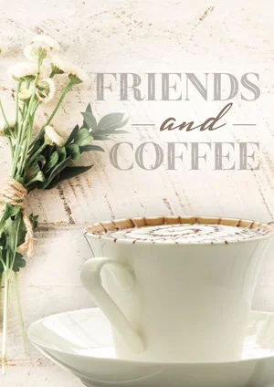 Writing Tablet: Friends & Coffee