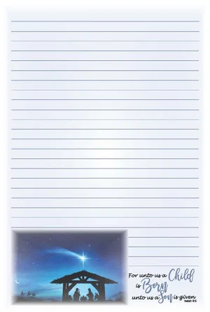 Note Pad Child is Born 6 x 9