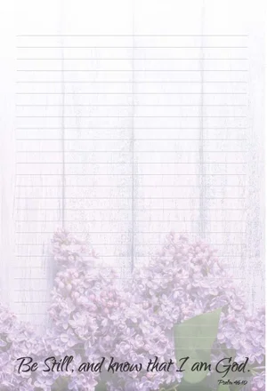 Note Pad Lilac 6 x 9"