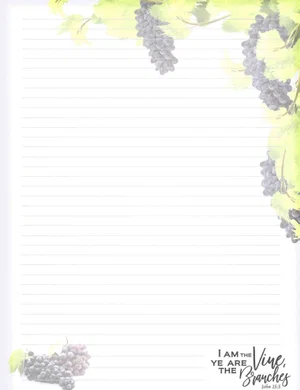 Double Sided Note Pad Grapevine 8.5" x 11""