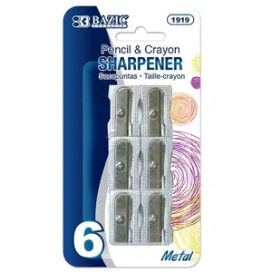 Pencil Sharpener (Pack of 6) Small Handheld