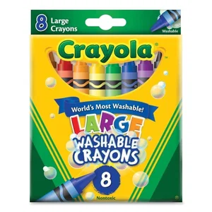 Crayons 8's Large Washable