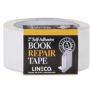 Book Repair Tape- 2 Inch Wide Self Adhesive White