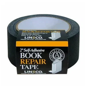 Book Repair Tape- 2 Inch Wide Self Adhesive Black