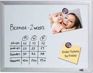 Dry Erase Whiteboard 18x24" w/ Aluminium Frame