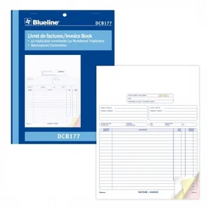 Blueline Invoices Book DCB177