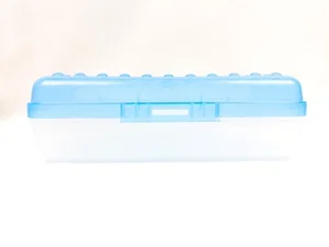 Pencil Poly Box assorted colours- 5"x8"x 2.5"