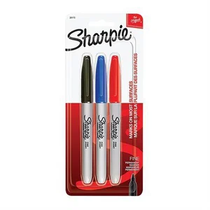 Sharpie Fine Marker 3 pk Assorted Colours