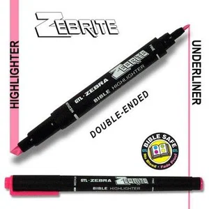 Highlighter-Zebrite Double-Ended/Pink