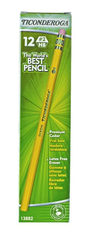 Ticonderoga Dixon HB #2. 12pk