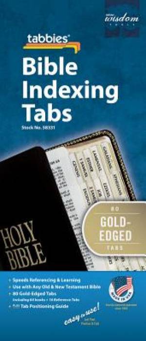Bible Indexing Tabs, Old & New Testament Gold-Edged