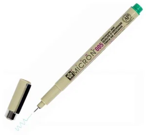 Pen-Pigma Micron (005) Ultra Fine Point Bible Note Pen-Green